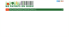 Desktop Screenshot of no-patents-on-seeds.org